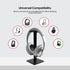 TALK WORKS Headphone Stand Holder-Desktop Headset Stand Organizer and Tabletop Space Saver for Home, Office and Gaming Room - Sleek Design, Easy A...