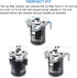 Universal Adjustable Oil Filter Wrench From 2-1/2 inch to 4.5 inch Oil Filter Wrench Tool Set With 3 Jaw...
