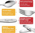 4 Piece Stainless Steel Toddler Utensil Set, Safe Kid Silverware Set for Self Feeding,Cartoon Toddler Forks and Spoons, Dishwasher Safe...