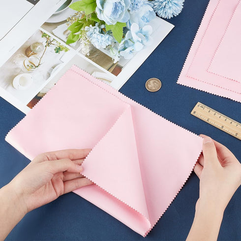 Beebeecraft 4Pcs Large Silver Polishing Cloth Rectangle Jewelry Cleaning Cloth for Sterling Silver Gold Brass and Copper Jewellery Polishing Cloth...