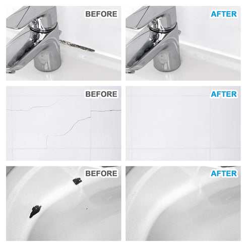Fiberglass Tub Repair Kit,200g 7oz Porcelain Sink,Fiberglass Shower and Acrylic Bathtub Repair Kit White,Porcelain Repair Kit White,Quick to Fix C...