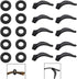 Anti-Slip Eyeglass Ear Grips Hook, 10 Pairs Ear Hooks for Glasses...