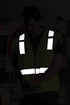 Kishigo All Mesh Contrast Unisex Reflective Safety Vest 1195, ANSI Type R / Class 2 Compliant, 6 Pockets - Pencil & Radio Pockets, Zipper Front, S...
