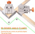 90 Degree Right Angle Clamp for Woodworking,Multipurpose Stainless Steel T-shaped Clamp,Single Handle 90 Degree Corner Clamping Tool with Adjustab...