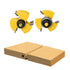 1/4 Inch Shank Matched Tongue and Groove Router Bit Set Wood Milling Saw New Woodworking Tools 3 Teeth T Shape Wood Milling- (2 Pack)...