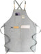 carrotez Chef Apron, Waterdrop Resistant Cotton Canvas Cross Back Adjustable Apron, M-XXL (Light Grey)...