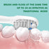 Replacement Flossing Toothbrush Heads, Compatible for WaterPick Sonic Fusion and Sonic Fusion 2.0, with Cyrstal Covers (Compact(6Packs), Black)...