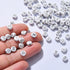 100PCS Letter Beads White Round Acrylic Alphabet Beads Silver Letter A Beads for Jewelry Making Bracelets Necklaces Key Chains DIY 4X7mm...