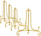 LIONWEI LIONWELI 4 Inch Gold Iron Plate Stand Holder Easel Display Stand for Plate?Picture?Photo and More,4 pcs....