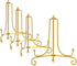 LIONWEI LIONWELI 4 Inch Gold Iron Plate Stand Holder Easel Display Stand for Plate?Picture?Photo and More,4 pcs....