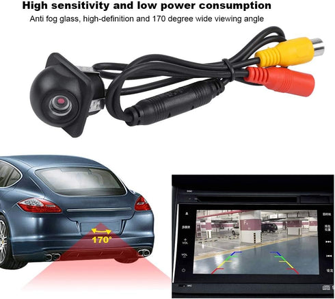 Zopsc Rear View Camera 12V 170°Car Wide Viewing Angle Car Reversing Backup Rear View Mirror Camera Night Vision Camera Car Parking...
