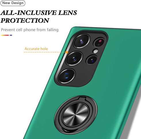 Galaxy S24 Ultra Case for Samsung S24 Ultra Case Military Grade Shockproof Built-in Ring Holder Kickstand Car Mount Armor Heavy Duty Protective Ca...