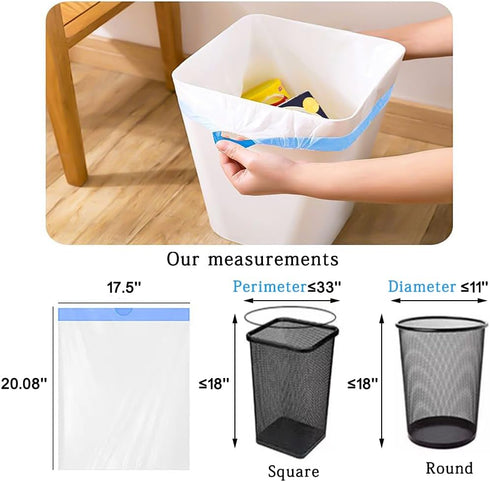 4 Gallon Trash Bags Drawstring,Small 120 Counts Strong Drawstring Trash Bags,White Small Garbage Bags Unscented for Kitchen,Bathroom,Office...