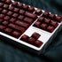 114 Keycaps Translucent Red Keycaps Cherry Profile Doubleshot PBT Keycap Set Fit for 61/64/87/104/108 Cherry Mx Switches Mechanical Keyboard...