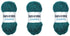 Scrubber Yarn for Crocheting Knitting Dishcloths Washcloths Crafty Items, 100 Gram (3.53 Ounces) 88 Yards (80 Meters) (Teal) (3 Skeins)...