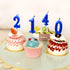 Blue Birthday Candles 5 Candle 5th Five Years Cake Bady Roman Numberal Cool Number Candle No 50 51 52 53 54 55 56 57 58 59...