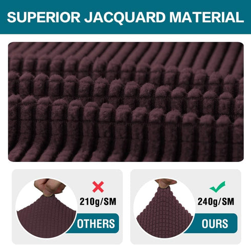 Turquoize Stretch Armrest Covers for Chairs and Sofas Couch Arm Covers for Sofa Spandex Jacquard Armrest Cover Anti-Slip Furniture Protector Washa...