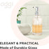 Oggi 12oz Round Glass Lotion and Soap Dispenser for Kitchen or Bath-Clear...