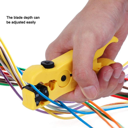 ??Romantic Present??hand tools wire, Crimping Pliers, Workshop Equipment Stripping Pliers Tool Coaxial Cable Cutter, Multi-Functional HLT-505 for ...