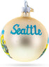 Seattle, Washington Glass Ball Christmas Ornament 3.25 Inches...