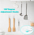CGBE Adhesive Hooks Heavy Duty Sticky Hooks for Hanging 11 lbs (Max) Seamless Transparent Adhesive Hooks Wall Hangers Without Nails for Hanging Ke...