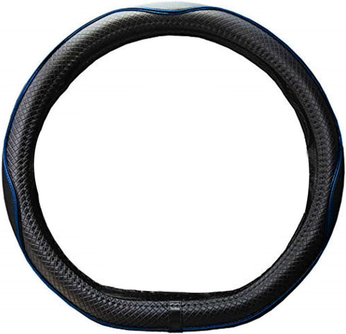 Mayco Bell Flat Bottom Steering Wheel Cover Anti-Slip,Safety,Soft,Breathable,Durable,Full Surround,Comfortable Grip Microfiber Leather (D-Shape, B...