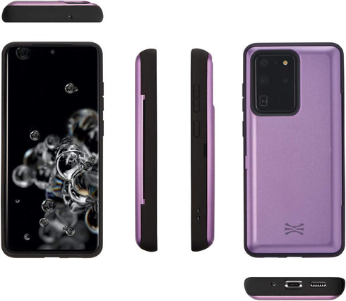 TORU CX PRO Case for Galaxy S20 Ultra, with Card Holder | Slim Protective Cover with Hidden Credit Cards Wallet Flip Slot Compartment Kickstand | ...