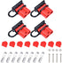 4 Pcs 6-10 Gauge Anderson Connector Plug 50A 12-36V Battery Quick Connector Red Battery Quick Disconnect Wire Harness Plug Kit for Winch Car Auto ...