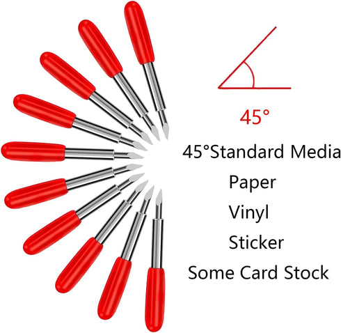 50 Pcs Replacement Blades Compatible with Explore 4/3/Air/Air2/Air one/Maker/Maker 4/3/2 Cutting Machines - Include 10PCS Fine Point Blade, 30PCS ...