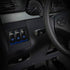 DaierTek LED Light Bar Switch Panel, 3 Gang Rocker Switch Panel, 12V Toggle Switch Panel for Truck Car RZR Jeep RV Automotive Marine Boat Blue 12 ...