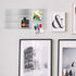 Magnetic Bulletin Strips 5PCS Self Adhesive Frameless Stainless Iron Bulletin Board Bar with 10 Magnetic Buttons for Memo Photo Notes Office Schoo...