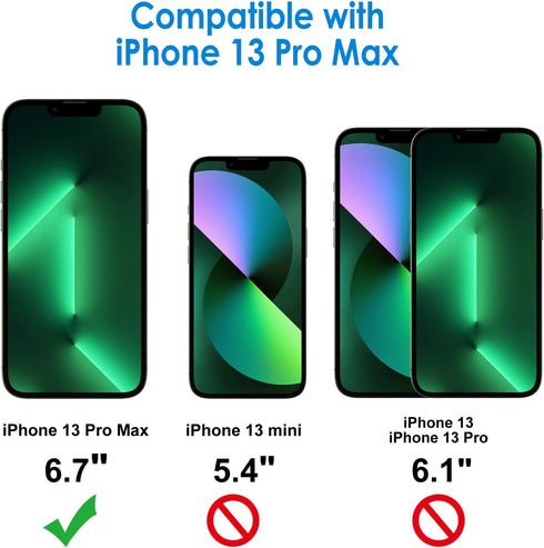 JETech One Touch Install Screen Protector for iPhone 13 Pro Max 6.7-Inch, Full Coverage Tempered Glass Film, Auto Alignment Tool Kit, HD Clear, 2-...