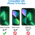 JETech One Touch Install Screen Protector for iPhone 13 Pro Max 6.7-Inch, Full Coverage Tempered Glass Film, Auto Alignment Tool Kit, HD Clear, 2-...