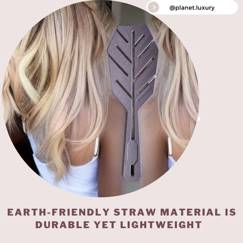 Eco-Friendly Hair Brush w/Extra Soft Bristles, Detangler Hairbrush, Vented, Wet and Dry Hair For Women, Kids, Curly, Straight, Fine Hair Brush (Sk...