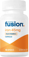 Bariatric Fusion Iron Supplement 45mg with Vitamin C | 1 Per Day | Vitamins for Women and Men | Gluten, Dairy and Soy Free | Non-GMO | 60 Count...