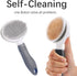 Cat Grooming Brush, Self Cleaning Slicker Brushes for Dogs Cats Pet Grooming Brush Tool Gently Removes Loose Undercoat, Mats Tangled Hair Slicker ...