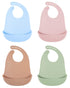 DF DUALFERV 4 pcs Silicone Bibs, Baby Bibs, Bibs for Baby Girls and Baby Boys, Waterproof of Baby Bib, Adjustable Toddler Bibs...