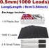 1000 X 0.5mm 0.5 Millimeter Lead Refills for Mechanical Pencils Lead Automatic Pencil Lead Black 2B (0.5mm Long 9cm)...