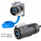 CNLINKO LP-24 USB3.0 Connector Set,Type A Female?Male Plug with 20 Inches Cable, Panel Mount Receptacles Socket IP68 Data Waterproof Connector M24...