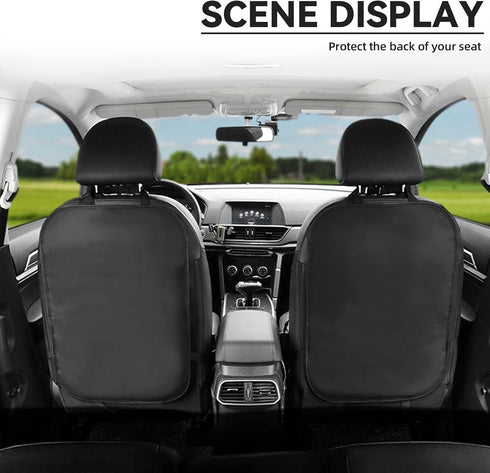 2PCS Back Seat Protector for Car, Quality Car Kick Mats, Waterproof Car Seat Protection from Dirt, Vehicle Back Seat Kids Safety Accessories, Univ...