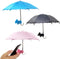 3 Pcs Phone Umbrella Cell, Phone Umbrella for Sun Shad with Suction Cup Stand, Outdoor Sun Phone Umbrella Mobile Holder for Phone with Adjustable ...