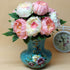 Artificial Peony Silk Flowers Bouquet Home Wedding Decoration, 1 Pack, 5 Heads(Pink)...