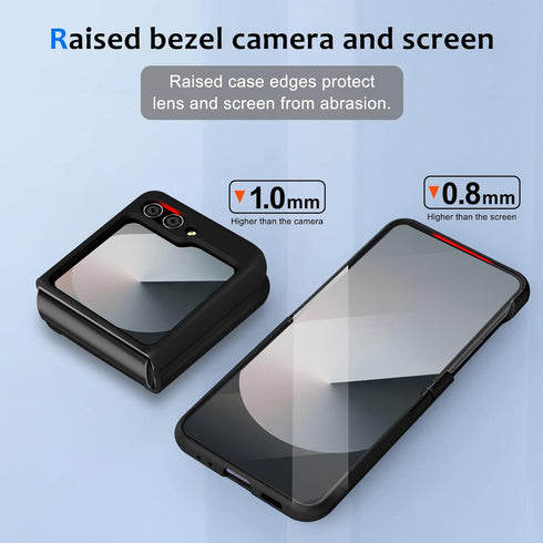 Z Flip 6 Liquid Silicone Case for Samsung Galaxy Z Flip6 5G, Slim Case for Women, Soft Gel Rubber Ultra Thin Cases Silky Touch Anti-Scratch Shockp...