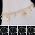 Lzz Ladies charm gold butterfly double-layer ankle chain anklet bohemian adjustable beach anklet footwear...