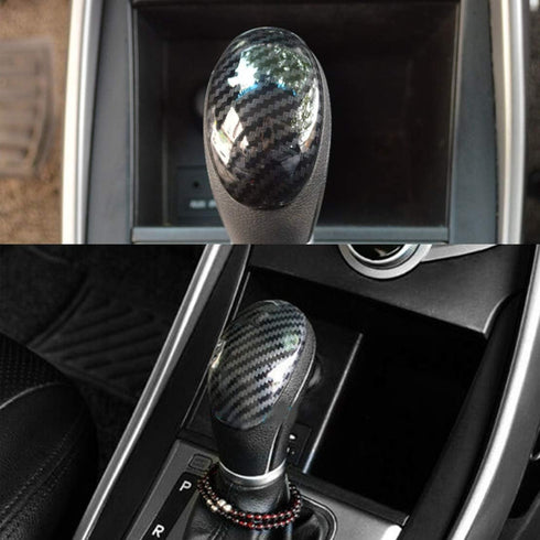 beler Carbon Fiber Style Interior Gear Shift Lever Knob Cover Trim Fit for Hyundai Elantra 2011-2016...