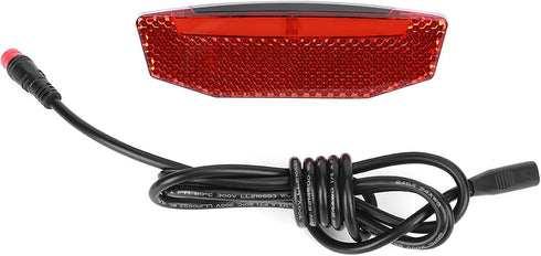 E?Bike Tailight, Bike LED Warning Light LED Riding Equipment Waterproof Connector Ebike Tail Light Ebike Tail Light E Bike Tail Light 2 Pin Red...