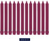 Colonial Candle Unscented Taper Candle, Classic Collection, Mulberry, 12 in, Pack of 12 - Up to 10 Hours Burn...