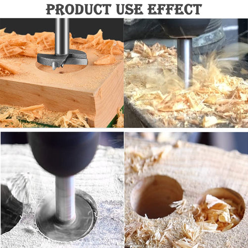 Utoolmart 80mm Forstner Drill Bits, Cemented Carbide Wood Cutter Tool, Hex Shank Woodworking Hole Saw Cutter, Length: 80mmLength Woodworking Hole ...