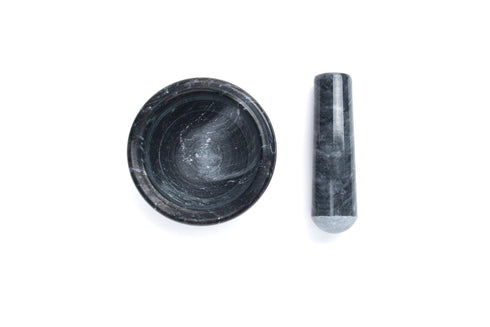Fox Run Marble Mortar and Pestle Set, Black, 4.5"...