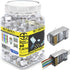 Shielded rj45 cat6 cat 6a connectors Gold Plated Cat6 Pass Through Connectors 23awg Cat6 Shielded Cat6/Cat6a Modular Plugs Ethernet Ends (60 PCS)...